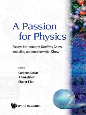 cover image of A Passion For Physics